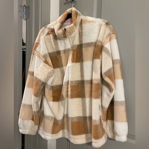 Oversized Sherpa Quarter Zip